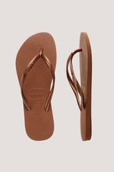 Slim Metallic Dark Brown/Metal Acoused